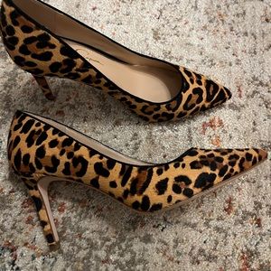 Jessica Simpson leopard heels size 7.5. Worn once. Excellent condition.